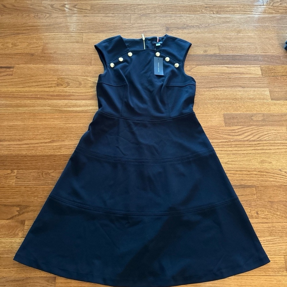 NWT Tommy Hilfiger Blue Sleeveless A-Line Dress